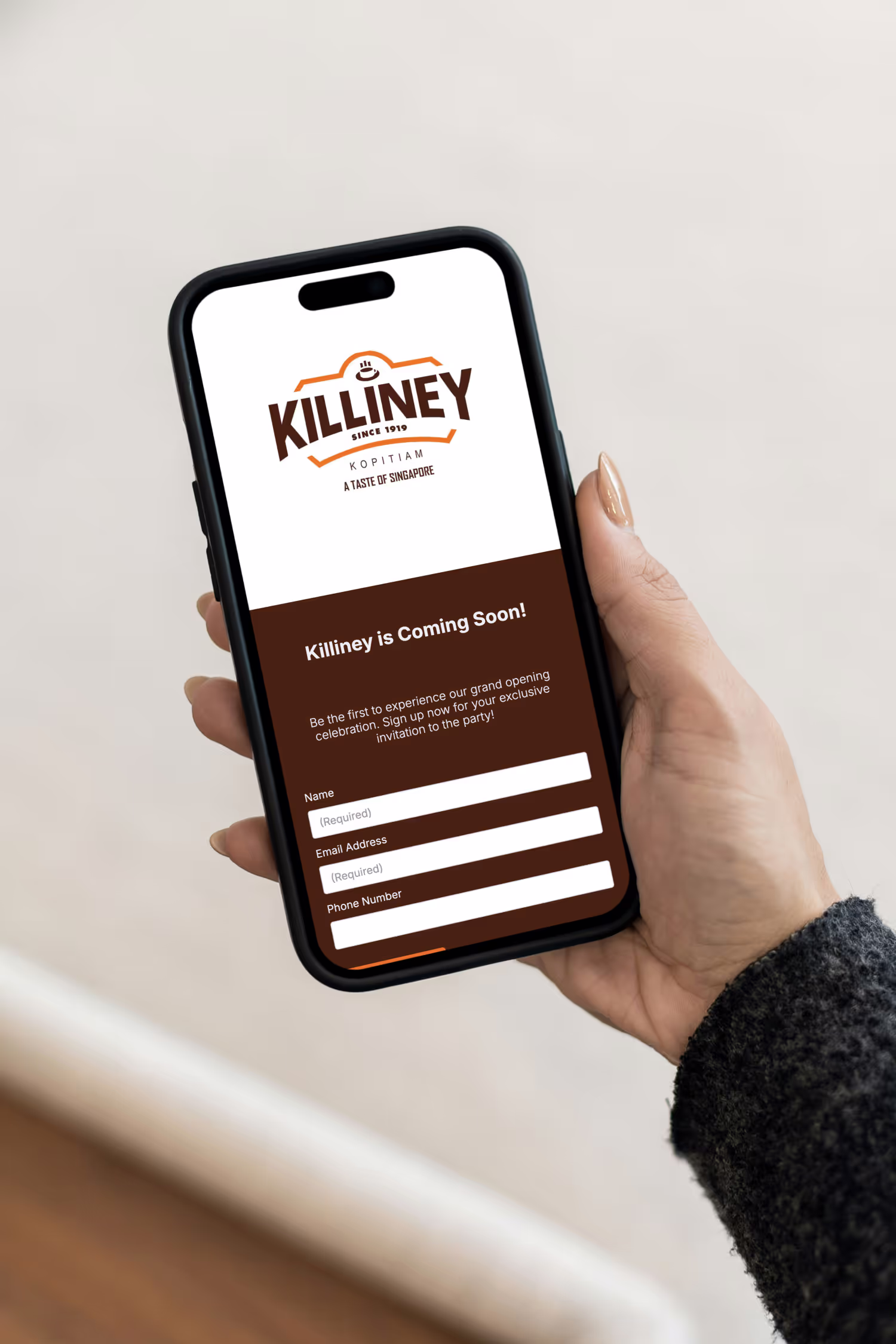Killiney Sign-up